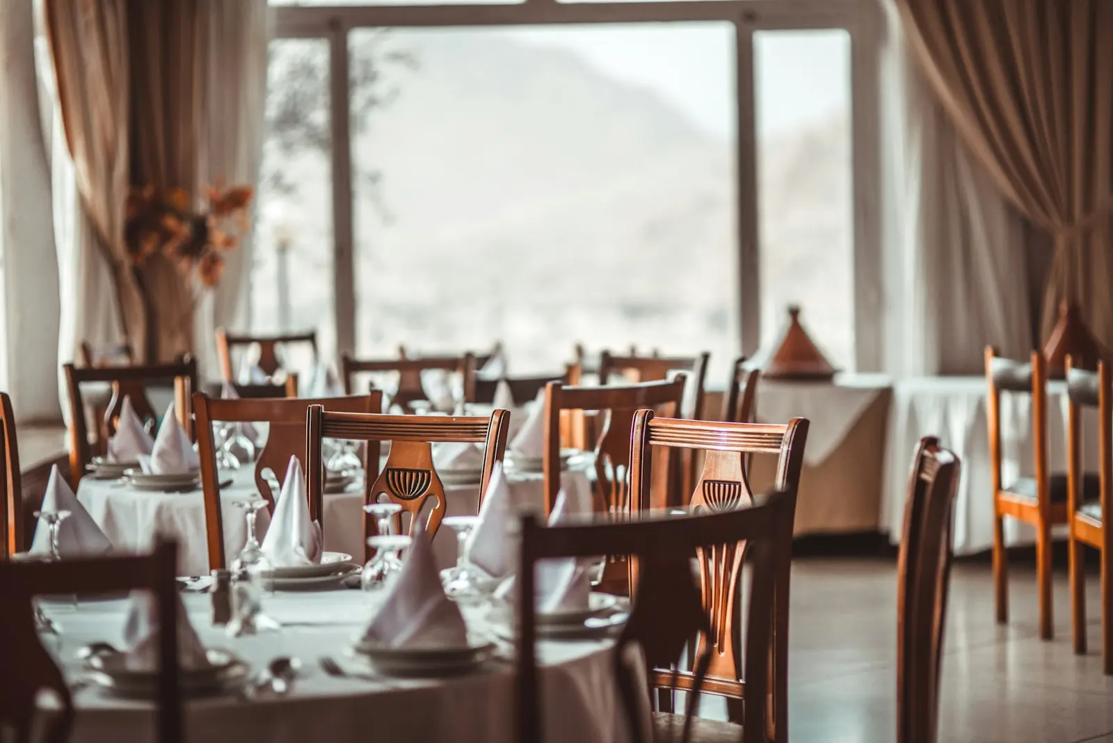 Salle à manger dressée